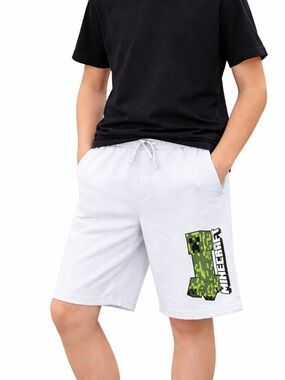 Boys Popular Minecraft Gamer Creeper Shorts XL 14/16